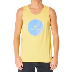 Rip Curl Corp Icon Sleeveless T-Shirt in Retro Yellow
