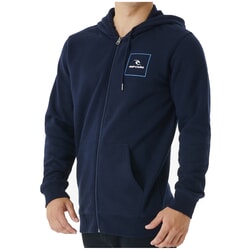 Rip Curl Corp Icon Zipped Hoody in Navy