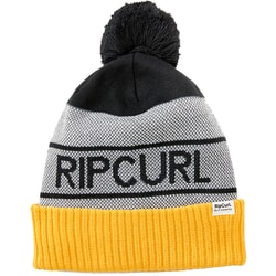 Rip Curl Eco Tall Bobble Hat in Mustard