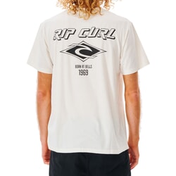 Rip Curl Fade Out Icon Short Sleeve T-Shirt in Bone