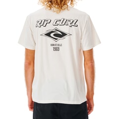 Rip Curl Fade Out Icon Short Sleeve T-Shirt in Bone
