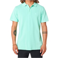 Rip Curl Faded Short Sleeve Polo Shirt in Yucca