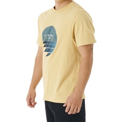 Rip Curl Fill Me Up Short Sleeve T-Shirt in Washed Yellow