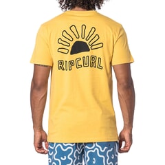 Rip Curl Golden Road Short Sleeve T-Shirt in Washed Yellow