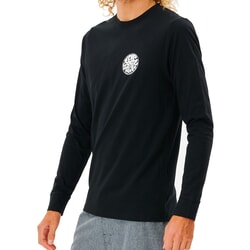Rip Curl Icons Of Surf Long Sleeve Surf Tee in Black