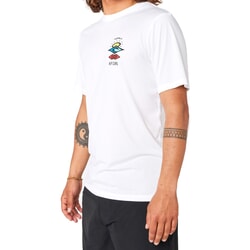 Rip Curl Icons Surflite Short Sleeve Surf Tee in White