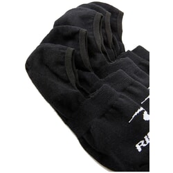 Rip Curl Invisi Sock 5 Pack No Show Socks in Black