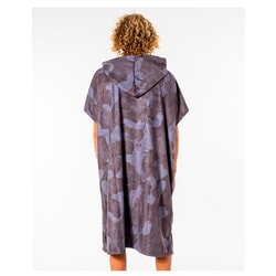 Rip Curl Mix Up Print Changing Robe in Slate Blue Camo