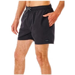 Rip Curl Offset Volley Elasticated Boardshorts in Black
