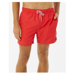 Rip Curl Offset Volley Elasticated Boardshorts in Red