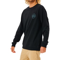 Rip Curl Re Entry Crew Sweatshirt in Black