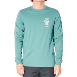 Rip Curl Search Icon Long Sleeve T-Shirt in Muted Green