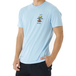 Rip Curl Search Icon Short Sleeve T-Shirt in Blue