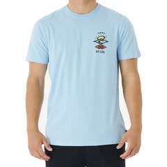 Rip Curl Search Icon Short Sleeve T-Shirt Blue men