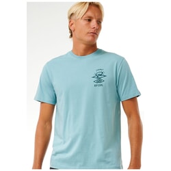 Rip Curl Search Icon Short Sleeve T-Shirt in Dusty Blue