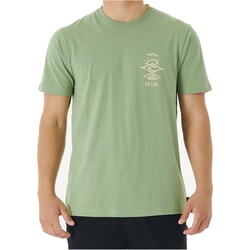 Rip Curl Search Icon Short Sleeve T-Shirt in Jade for men