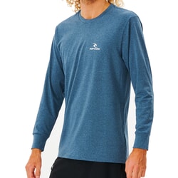Rip Curl Search Series Long Sleeve Surf Tee in Navy Marle