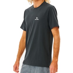 Rip Curl Search Series Short Sleeve Surf Tee in Black Marled