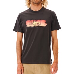 Rip Curl Search Trip Short Sleeve T-Shirt in Washed Black