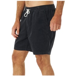 Rip Curl Surf Revival Cord Volley Shorts in Washed Black