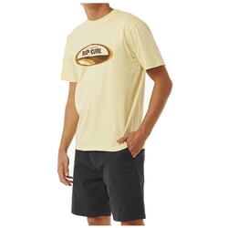 Rip Curl Surf Revival Mumma Short Sleeve T-Shirt in Vintage Yellow