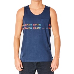 Rip Curl Surf Revival Reflect Sleeveless T-Shirt in Navy