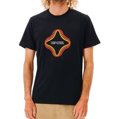 Rip Curl Surf Revival Vibrations Short Sleeve T-Shirt in Black