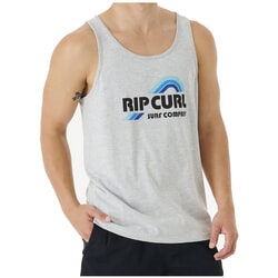 Rip Curl Surf Revival Waving Sleeveless T-Shirt in Grey Marle for men