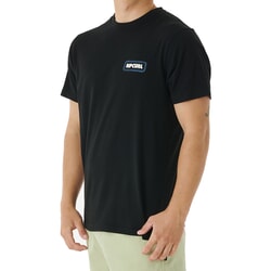 Rip Curl Surf Revivial Sunset Short Sleeve T-Shirt in Black