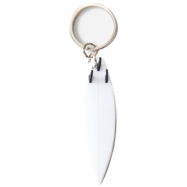 Rip Curl Surfboard Keyring in White/Red