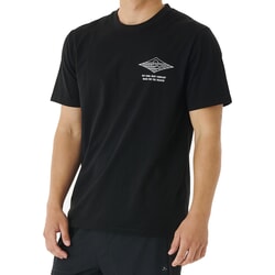 Rip Curl Vaporcool Line Up Short Sleeve T-Shirt in Black