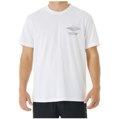 Rip Curl Vaporcool Line Up Short Sleeve T-Shirt White/Blue