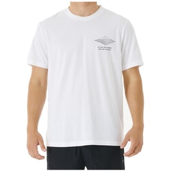 Rip Curl Vaporcool Line Up Short Sleeve T-Shirt White/Blue