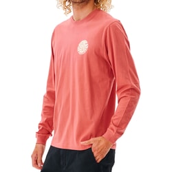 Rip Curl Wetsuit Icon Long Sleeve T-Shirt in Dusty Mushroom
