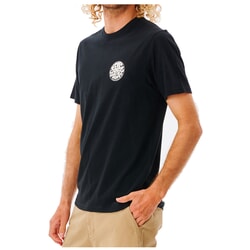 Rip Curl Wetsuit Icon Short Sleeve T-Shirt in Black
