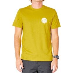 Rip Curl Wetsuit Icon Short Sleeve T-Shirt in Vintage Yellow