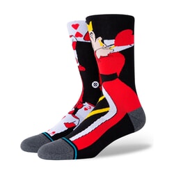 Stance Alice in Wonderland Off With Their Heads Crew Socks in Black