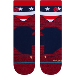 Stance American Qtr Ankle Socks in Red