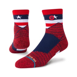 Stance American Qtr Ankle Socks in Red
