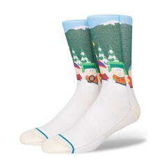 Stance Bus Stop Crew Socks in Vintage White for men and women