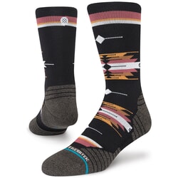 Stance Cloaked Mid Crew Socks in Washed Black for men and women