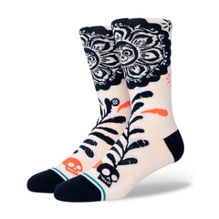 Stance Coco Planted Crew Socks in Canvas