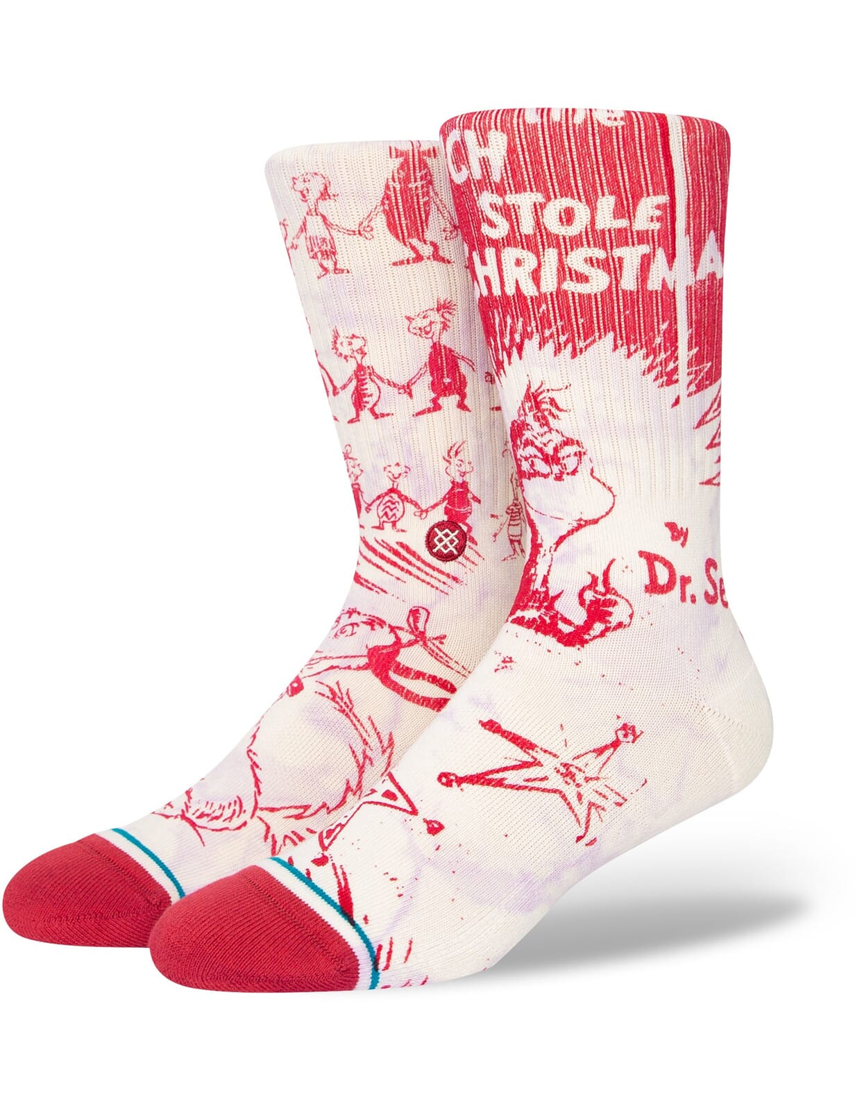 Stance Every Who Christmas Casual Socks in Off White