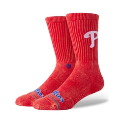 Stance Fade Philadelphia Phillies MLB Crew Socks in Red