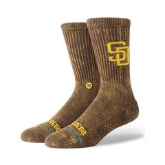 Stance Fade San Diego Padres MLB Crew Socks in Brown