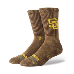Stance Fade San Diego Padres MLB Crew Socks in Brown