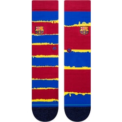 Stance Stripe FC Barcelona Crew Socks in Maroon