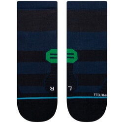 Stance Grip Qtr Ankle Socks in Navy