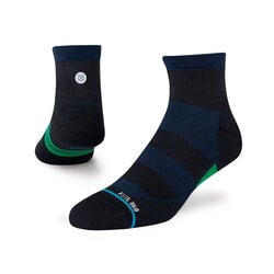 Stance Grip Qtr Ankle Socks in Navy