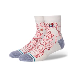 Stance Handsy Qtr Ankle Socks in Offwhite